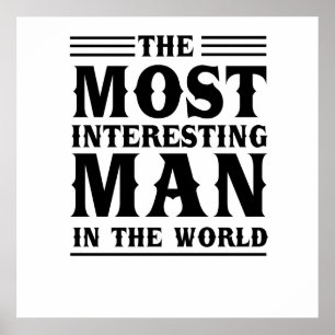 Poster L'homme le plus intéressant au monde