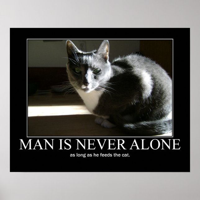 Poster L'homme n'est jamais seul...Aussi longtemps que l' (Devant)