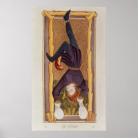 L'homme pendu, carte tarot, français
