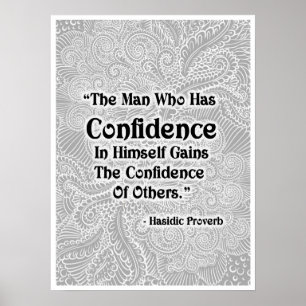 Poster L'homme qui a - Citation positive