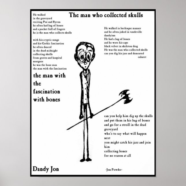 Poster L'homme qui a collecté des crânes (Devant)