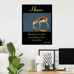 Poster L'honneur brille dans la beauté sauvage de la natu