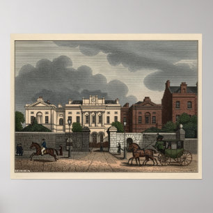Poster L'hôpital St. Patrick Dun à Dublin, Irlande 1835