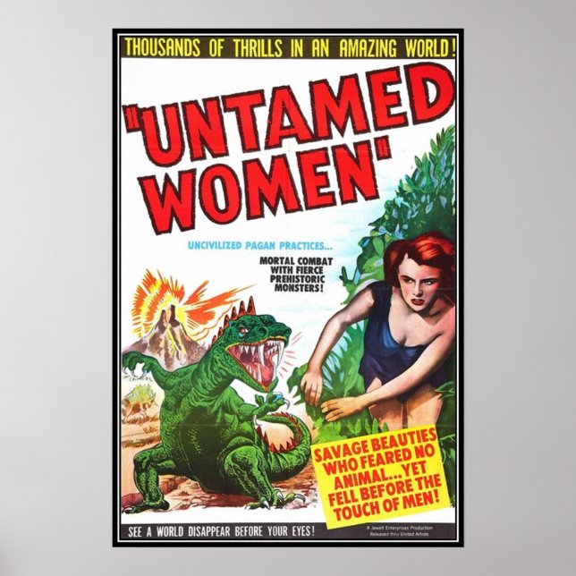 Poster L'horreur du film vintage - (Devant)