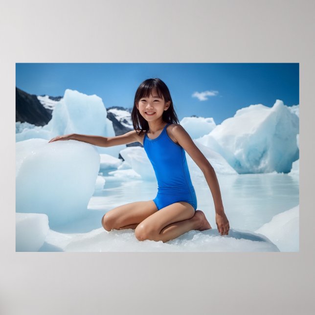 Poster L'IA grandeur nature générée une écolière japonais (Devant)
