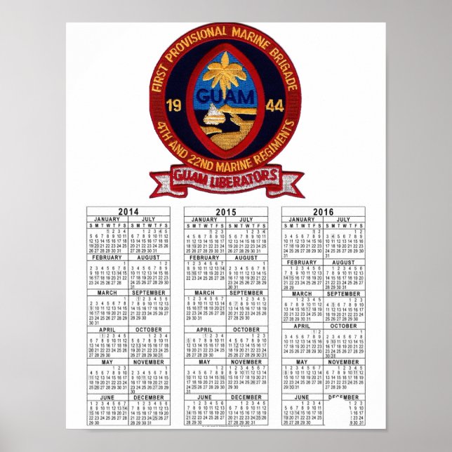 POSTER LIBÉRATEURS GUAM (Devant)