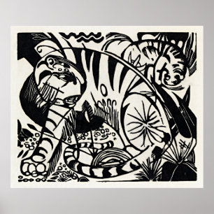 Poster Libérez la nature : le tigre de Franz Marc