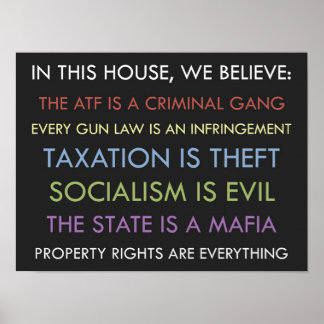 Poster Libertarien Nous Croyons
