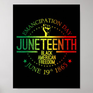 Poster Liberté afro-américaine Histoire noire 19 juin 6