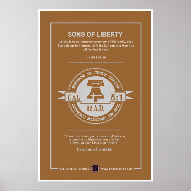 Poster Liberté Bell-Liberté en Jésus-Christ (Devant)