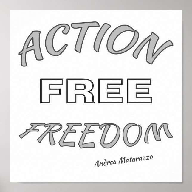 Poster Liberté d'action (Devant)