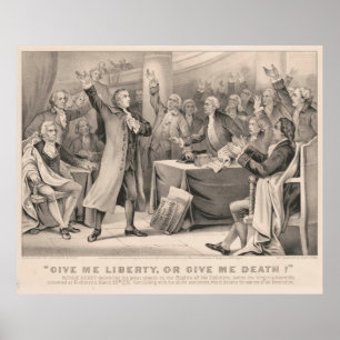 Poster Liberté de Patrick Henry ou illustration de la