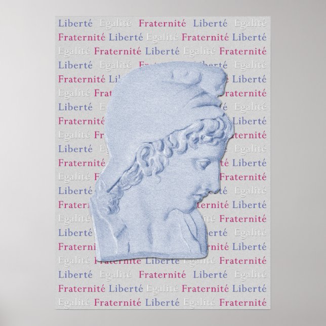 Poster Liberté, Egalité, Fraternité Française Liberté Pos (Devant)