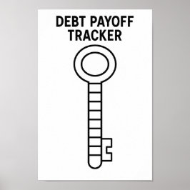Poster Liberté financière. Suivi des paiements de la dett