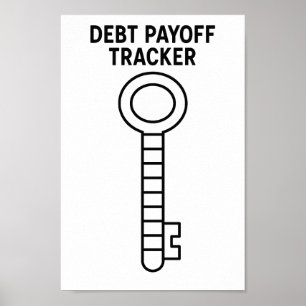 Poster Liberté financière. Suivi des paiements de la dett