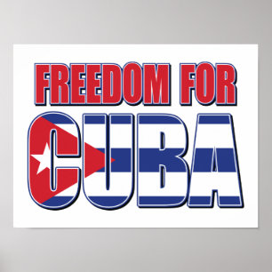 Poster Liberté pour Cuba