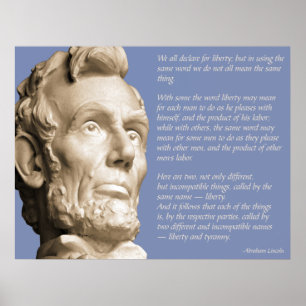 Poster Liberty and Tyranny Quote