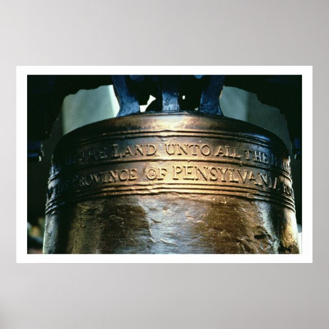 Poster Liberty Bell, mise en service en 1751 (bronze) (vo (Devant)