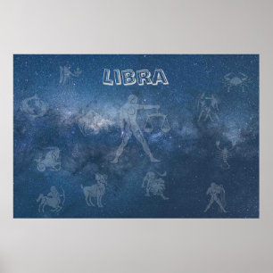 Poster Libra transparente