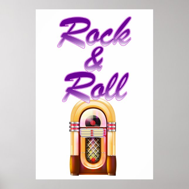 Poster Librairie Rock and Roll (Devant)