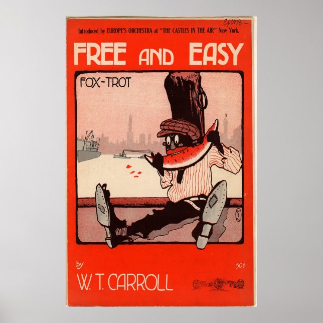 Poster Libre et facile (Devant)