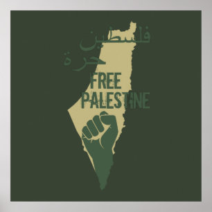 Poster libre la palestine liberté pour la palestine
