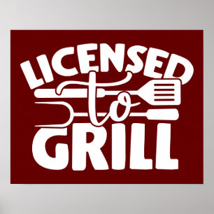 Poster Licence De Grill