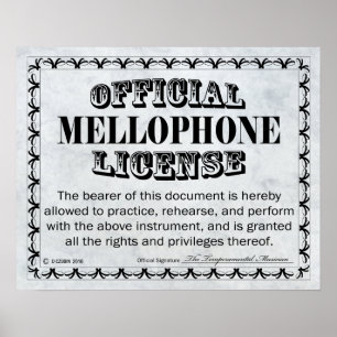 Poster Licence de microphone