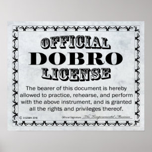 Poster Licence Dobro