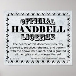 Poster Licence Handbell