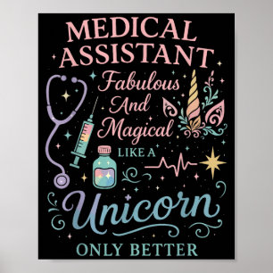 Poster Licencié Unicorn Médical Instantané Cma Médical Is