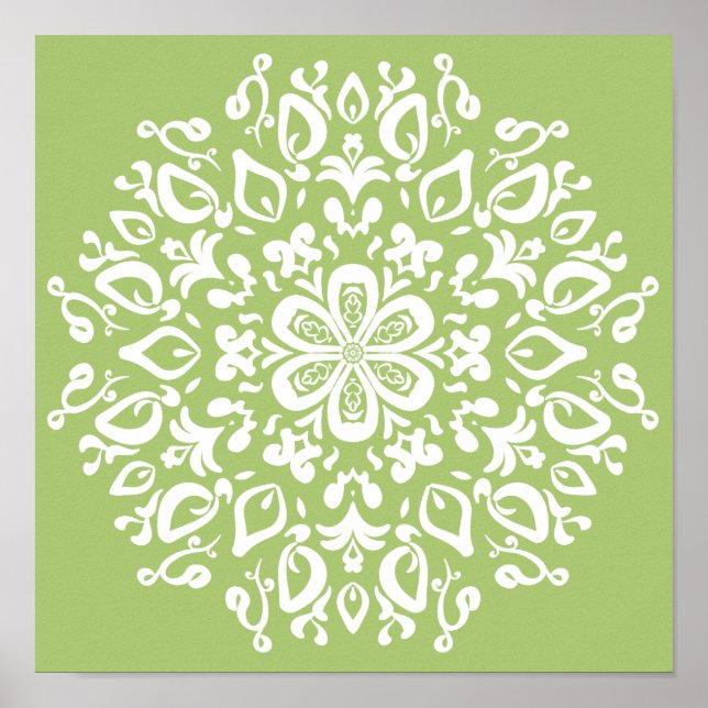 Poster Lichen Mandala (Devant)
