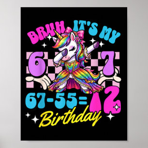 Poster Licorne de 67-5512 pour 12 ans qui fait le dab Gir