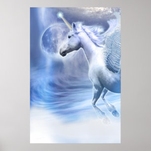Poster Licorne Moonflight