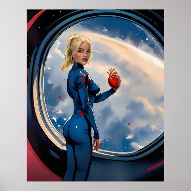 Poster "Liebe, zum Mond und zurück" (Vorne)