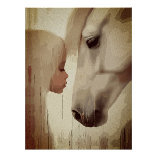 Poster Lien Innocent – Art de l'Enfant et du Cheval