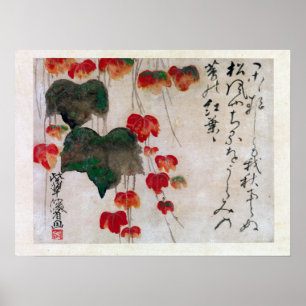 Poster Lierre d'automne d'Ogata Kenzan