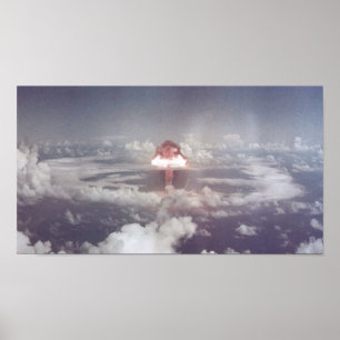 Poster Lierre Mike - essai nucléaire 1952 - armes