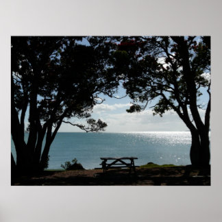 Poster Lieu De Pique-Nique D'Été