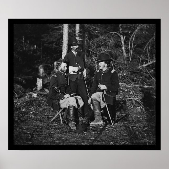 Poster Lieutenant Custer, Bowen et Jones 1862 (Devant)