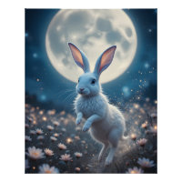 Lièvre de rêve sur la Lune