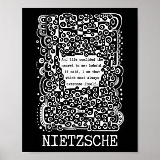 Poster Lifes SECRET citation de Nietzsche