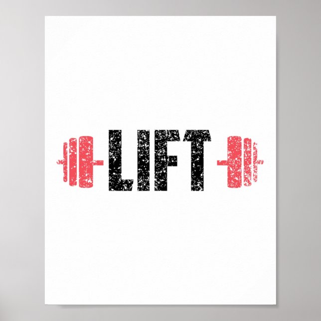 Poster Lift Weightlifting Gym Lifting Workout  (Devant)
