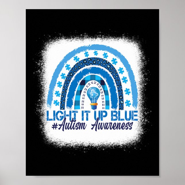 Poster Light It Up Blue Rainbow (Devant)