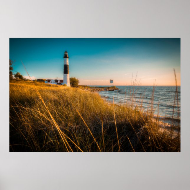 Poster Lighthouses | Big Sable Lighthouse Ludington (Devant)