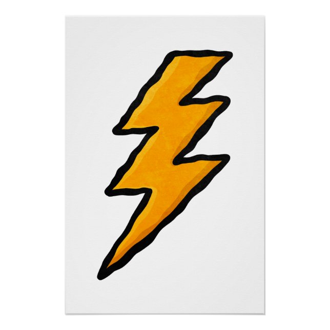 Poster Lightning bolt (Devant)