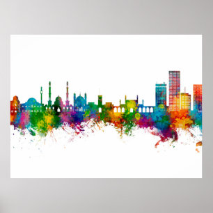 Poster Ligne aérienne de Kaboul Afghanistan
