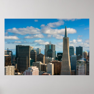 Poster Ligne aérienne du Financial District de San Franci