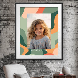 Poster Ligne biologique Art Abstrait - 1 Photo Jade Tange