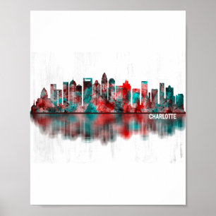 Poster Ligne de Charlotte Caroline du Nord